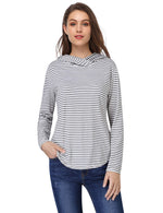 Women Long Sleeve Pullover Hoodies Tops Casual Loose Hooded Sweatshirt