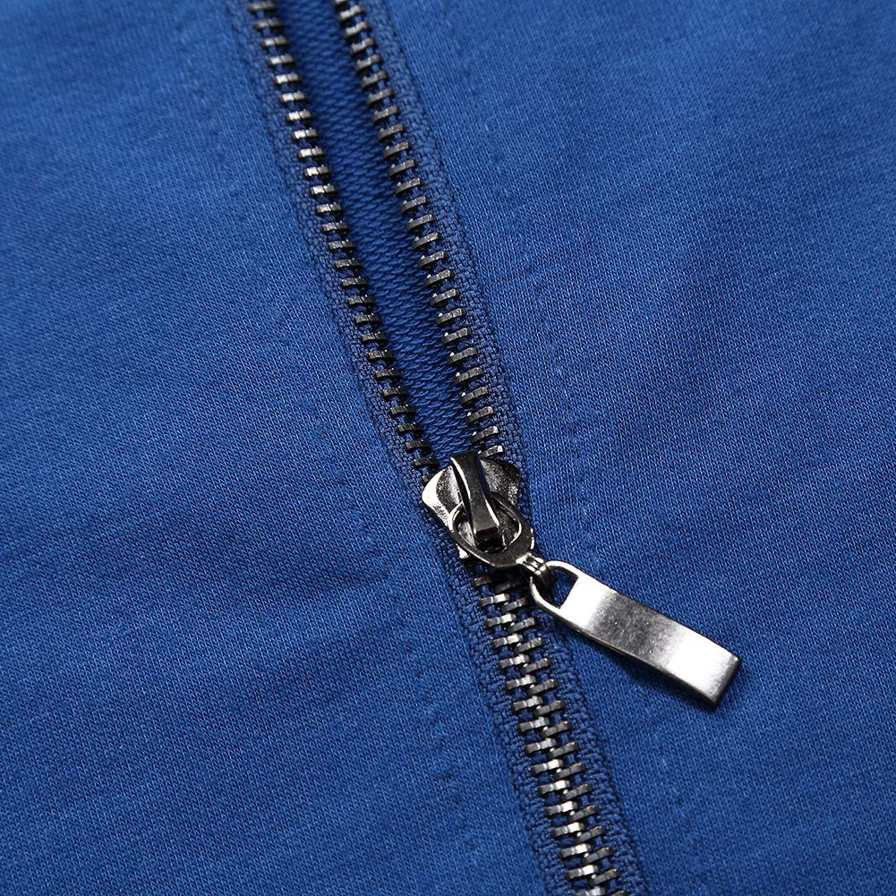 Women's Casual Knitted Zip-up Hoodie Basic Long Sleeve Hoodie Jackets with Kanga Pocket