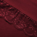 YESFASHION Women's Long Sleeve Knit Turtleneck Lace Cotton Casual Dress