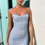 YESFASHION Women Cutout Backless Long Spaghetti Strap Dress