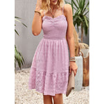 YESFASHION Women Sleeveless Spaghetti Strap Dress