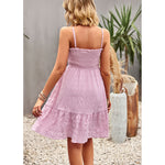 YESFASHION Women Sleeveless Spaghetti Strap Dress