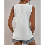 YESFASHION Women Deep V Neck Sleeveless Shirt Tank Tops