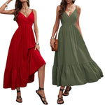 YESFASHION Women Casual Summer High Waist Dress