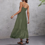 YESFASHION Women Casual Summer High Waist Dress