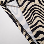 YESFASHION Women Mini Bodycon Contrast Backless Dress