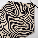 YESFASHION Women Mini Bodycon Contrast Backless Dress