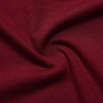 YESFASHION Women V-Neck A-Line Solid Plain Party Casual Mini Dress Wine Red