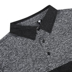 YESFASHION Men's Golf Short Sleeve Polo Panel Sports Shirt