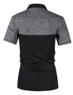 YESFASHION Men's Golf Short Sleeve Polo Panel Sports Shirt