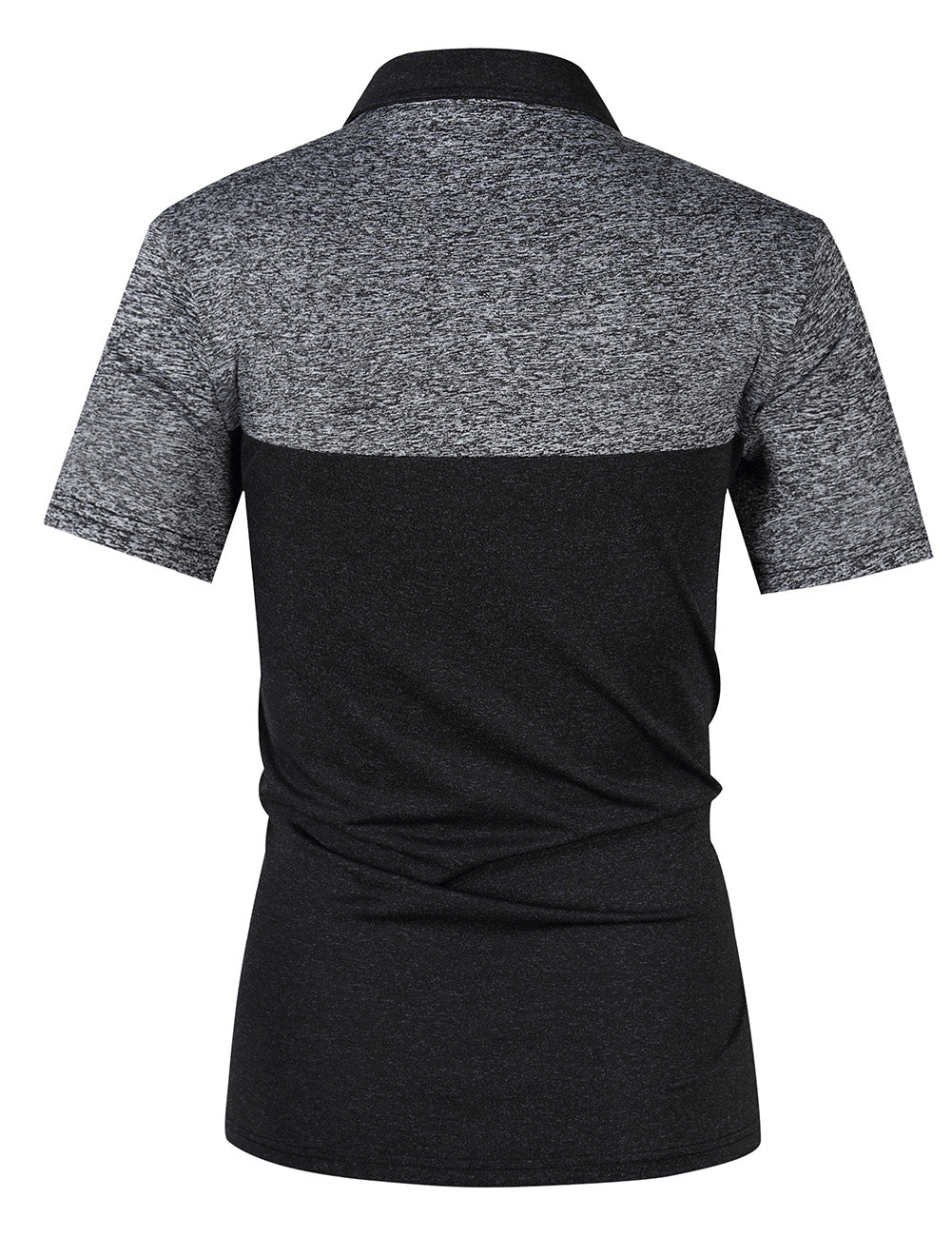 YESFASHION Men's Golf Short Sleeve Polo Panel Sports Shirt