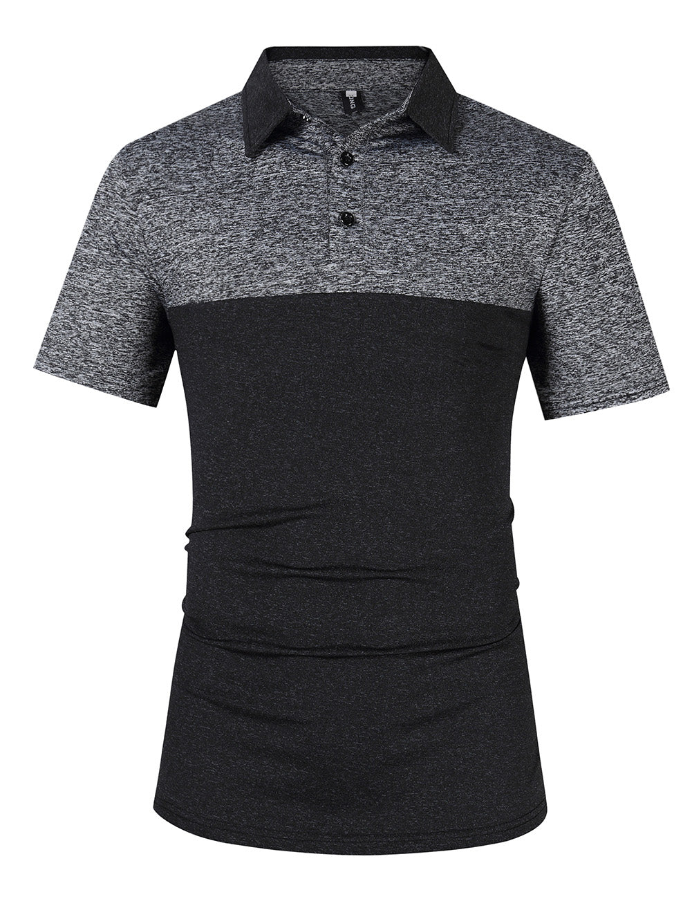 YESFASHION Men's Golf Short Sleeve Polo Panel Sports Shirt
