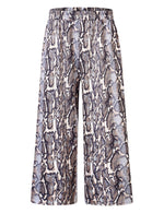 GLORYSUNSHINE Women's Elastic Waist Solid Wide Leg Pants Blue