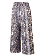 GLORYSUNSHINE Women's Elastic Waist Solid Wide Leg Pants Khaki