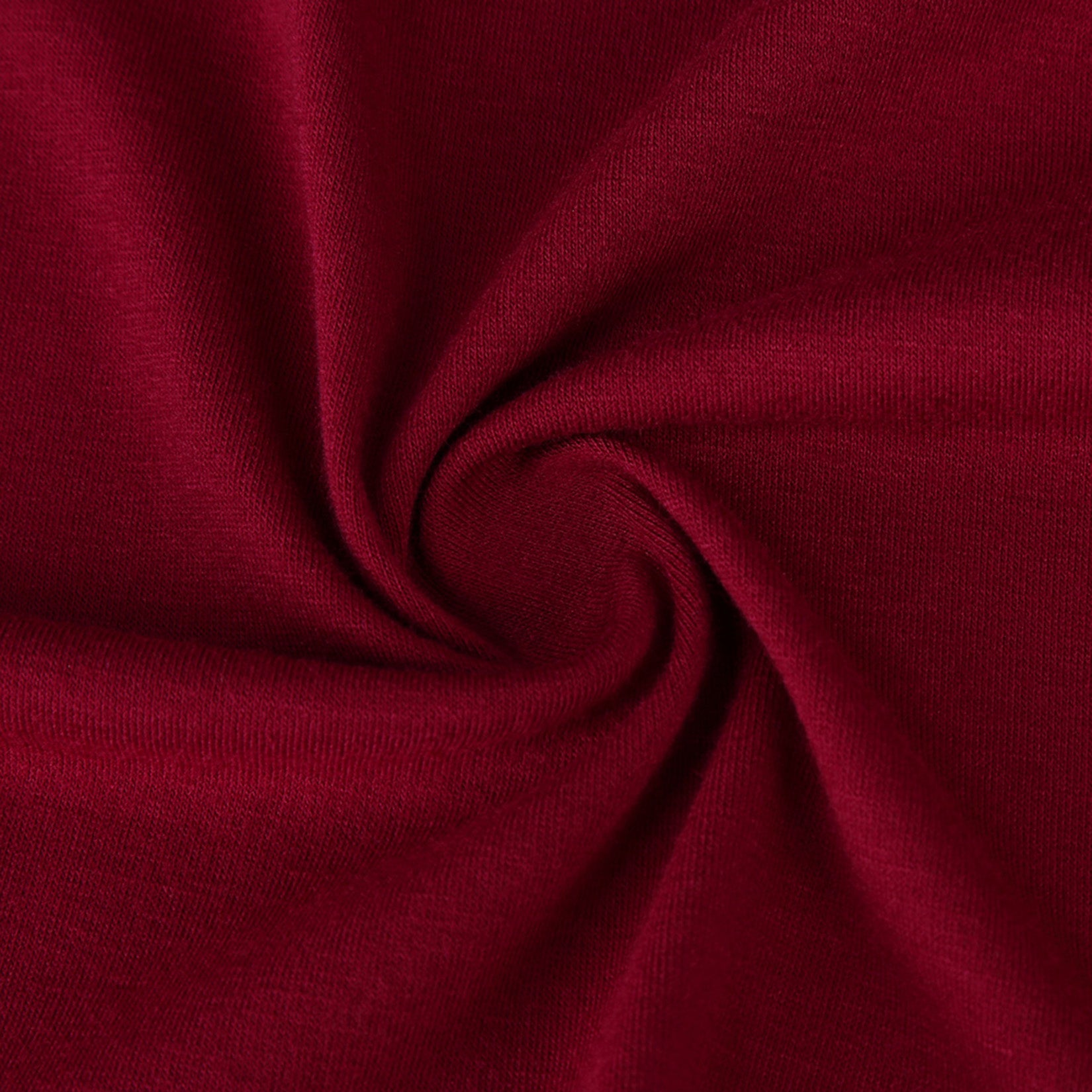 YESFASHION Women's Vneck A-Line Ruffles Cocktail Party Dress Wine Red