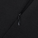 YESFASHION Ladies Cocktail Embroidered A-Line Dress Black