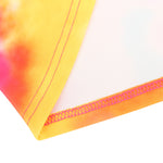 YESFASHION Women V Neck Skating Dress Long Sleeves Printed Casual Dress