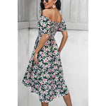 YESFASHION Bohemian Print Dress 2022 Summer Short Sleeve Mori Dress