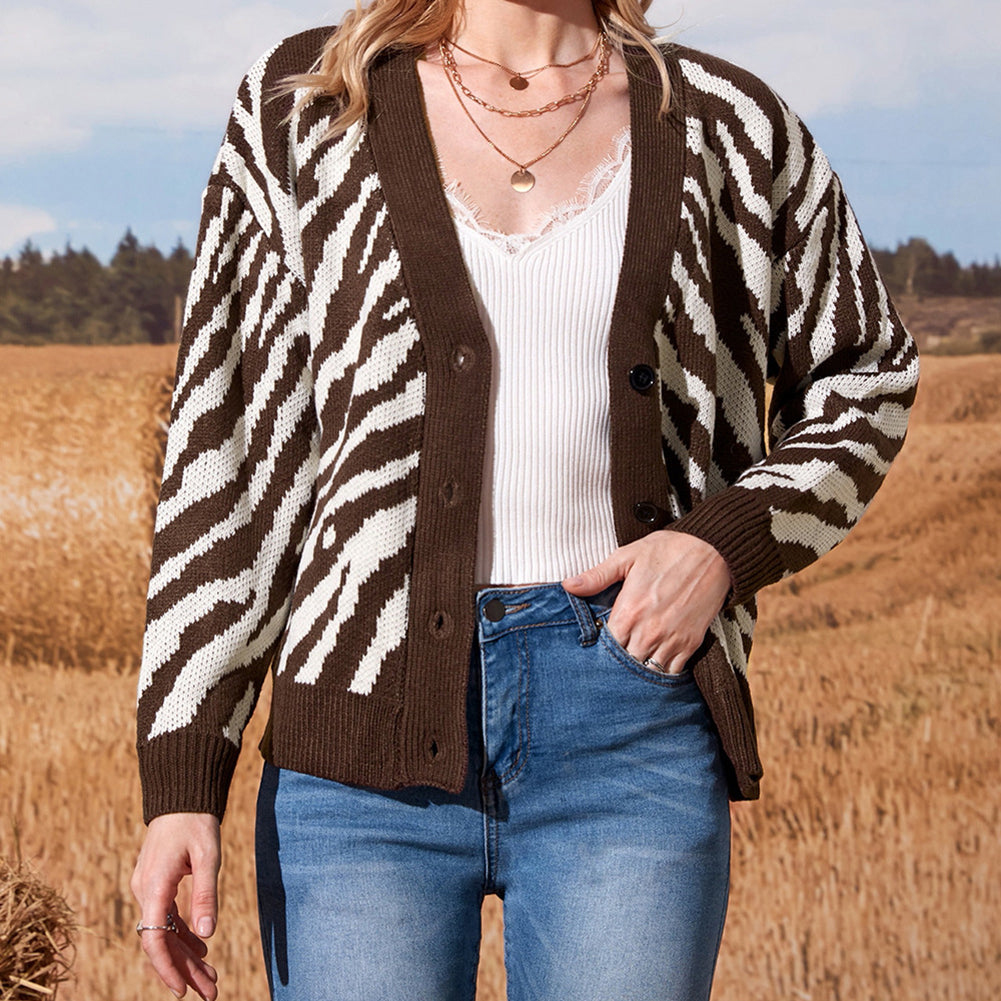 YESFASHION Style Cotton Single Breasted Lace Collar Sweaters Tops