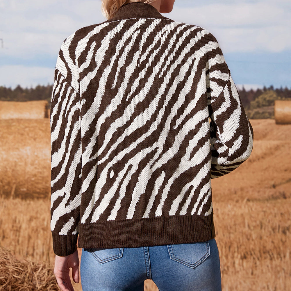 YESFASHION Style Cotton Single Breasted Lace Collar Sweaters Tops