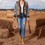 YESFASHION Style Cotton Single Breasted Lace Collar Sweaters Tops