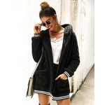 YESFASHION Women Clothing Winter New Hooded Fur Coat Long Tops PBY-0Y05