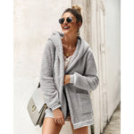 YESFASHION Women Clothing Winter New Hooded Fur Coat Long Tops PBY-0Y05