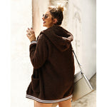 YESFASHION Women Clothing Winter New Hooded Fur Coat Long Tops PBY-0Y05