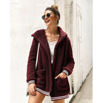 YESFASHION Women Clothing Winter New Hooded Fur Coat Long Tops PBY-0Y05