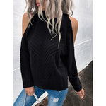 Loose Sweater Autumn Winter Off-the-shoulder Warm Top Loose Sweater