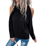 Loose Sweater Autumn Winter Off-the-shoulder Warm Top Loose Sweater