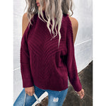 Loose Sweater Autumn Winter Off-the-shoulder Warm Top Loose Sweater