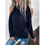 Loose Sweater Autumn Winter Off-the-shoulder Warm Top Loose Sweater