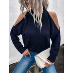 Loose Sweater Autumn Winter Off-the-shoulder Warm Top Loose Sweater