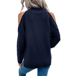 Loose Sweater Autumn Winter Off-the-shoulder Warm Top Loose Sweater