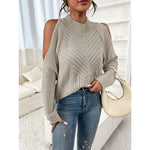 Loose Sweater Autumn Winter Off-the-shoulder Warm Top Loose Sweater