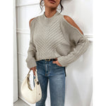 Loose Sweater Autumn Winter Off-the-shoulder Warm Top Loose Sweater