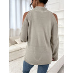 Loose Sweater Autumn Winter Off-the-shoulder Warm Top Loose Sweater