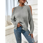 Loose Sweater Autumn Winter Off-the-shoulder Warm Top Loose Sweater