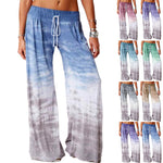 YESFASHION Loose Gradient Pants Yoga Wide Leg Sports Trousers