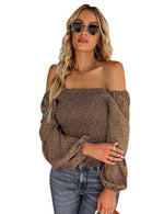 YESFASHION Self-designed Square Collar Shirt Four Seasons Women