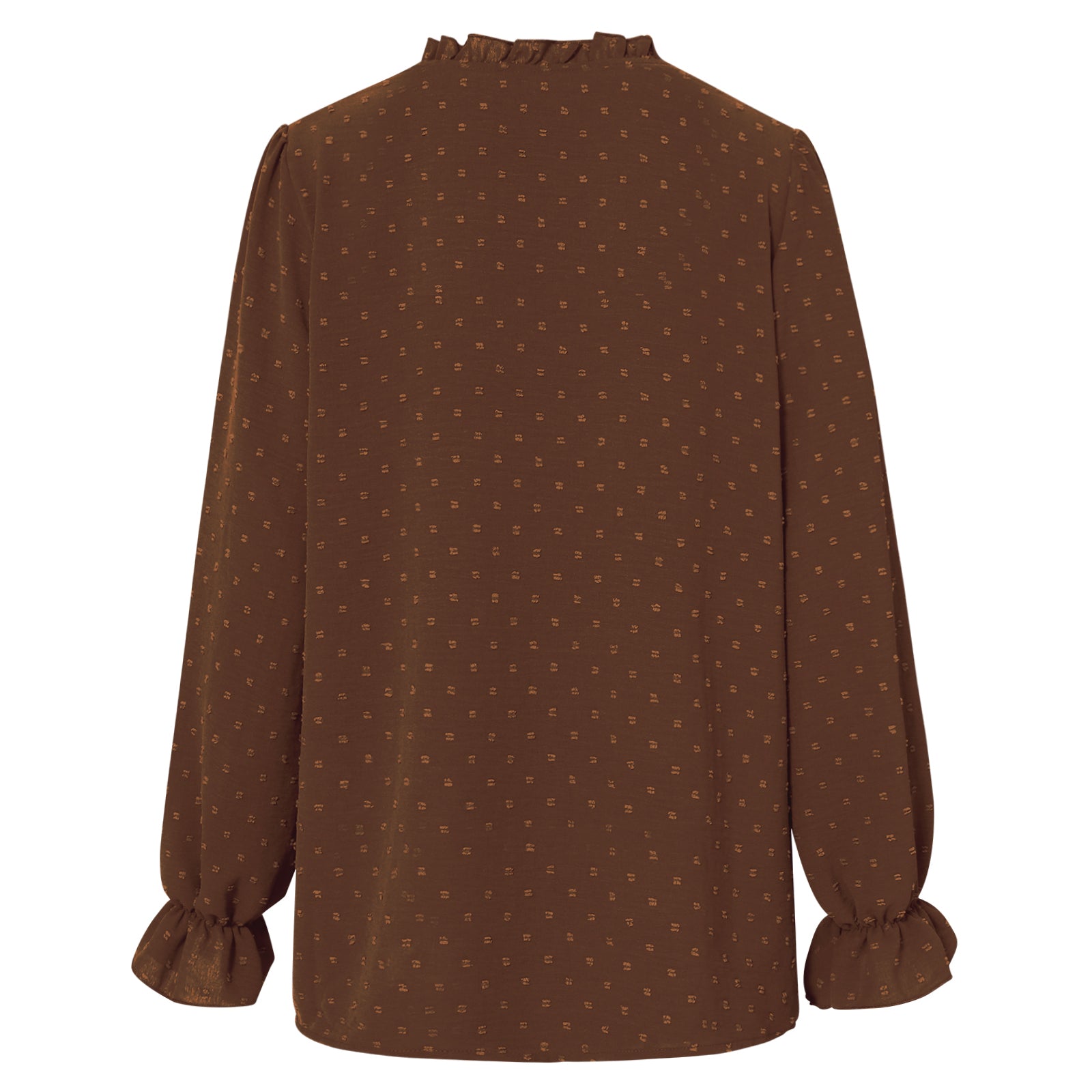 YESFASHION V-neck Shirts Women Fashion Casual Polka Dot Shirts