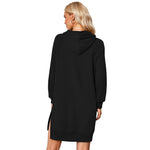 YESFASHION Women Clothing Us Station Letter Printing Dress