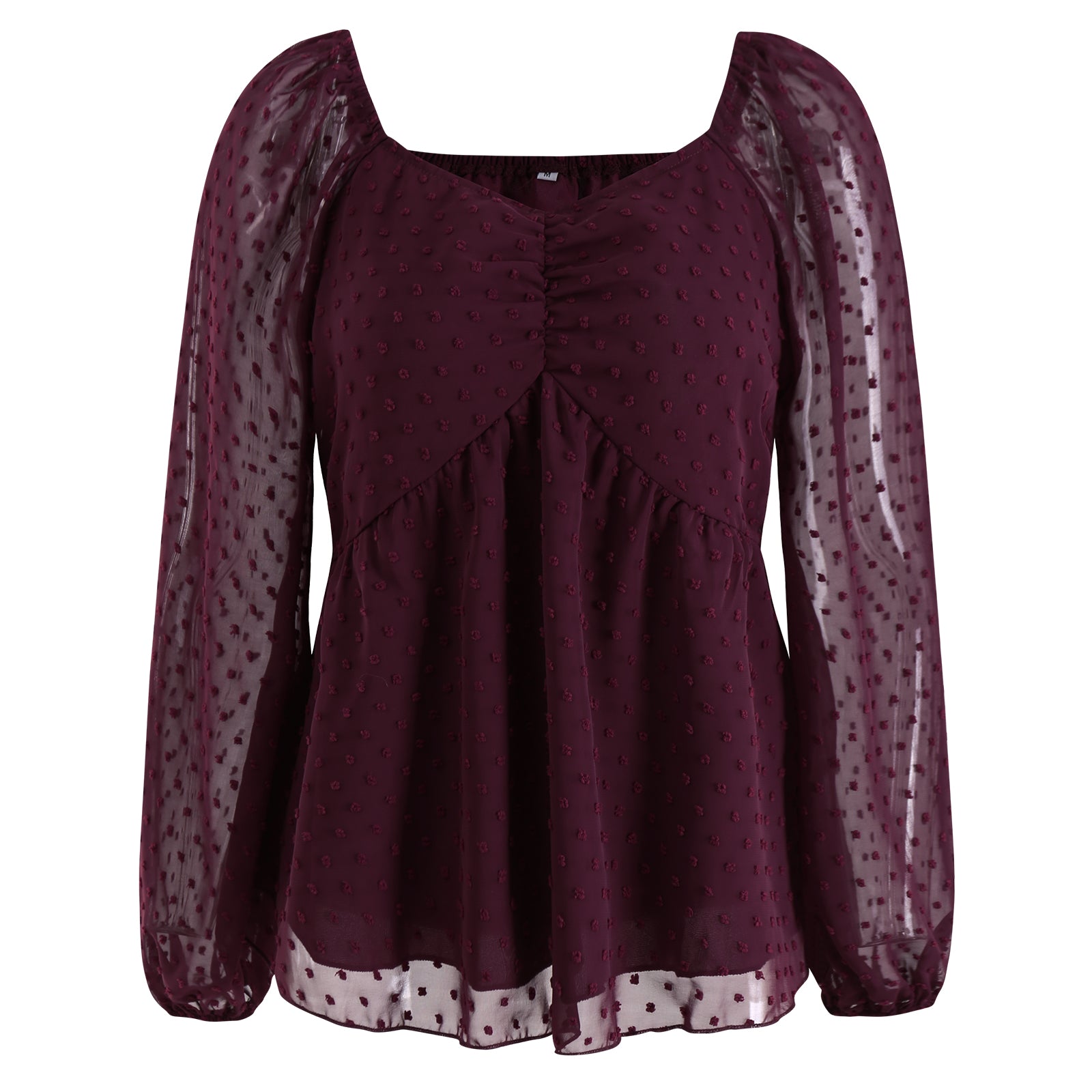 YESFASHION Pullover Tops Women Style Loose All-match Chiffon Shirt