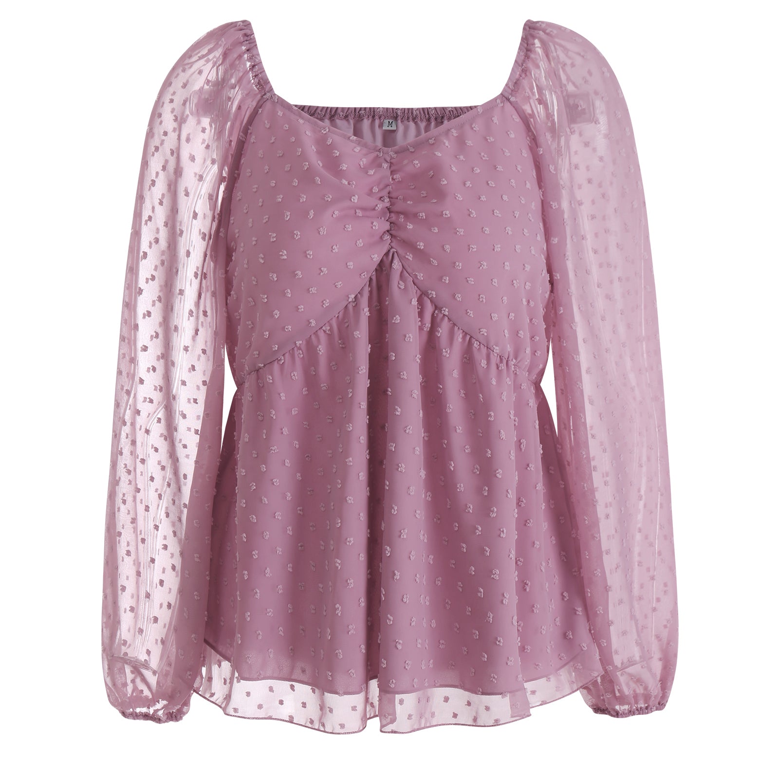 YESFASHION Pullover Tops Women Style Loose All-match Chiffon Shirt