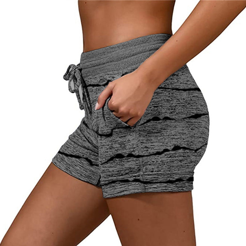 YESFASHION Women Clothing Quick-drying Shorts Yoga Pants
