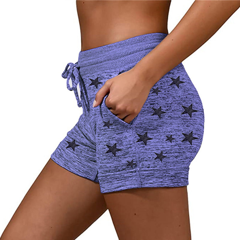 YESFASHION Women Clothing Quick-drying Shorts Yoga Pants