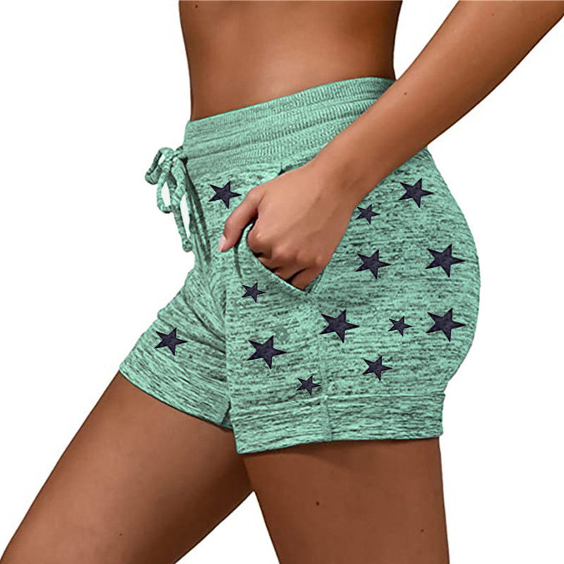 YESFASHION Women Clothing Quick-drying Shorts Yoga Pants