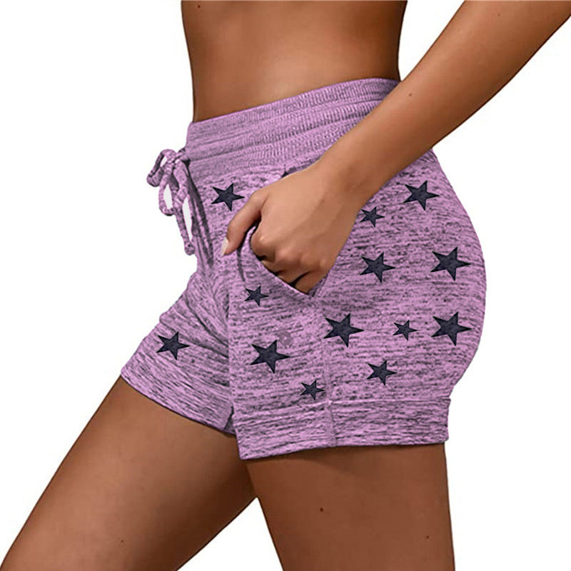 YESFASHION Women Clothing Quick-drying Shorts Yoga Pants