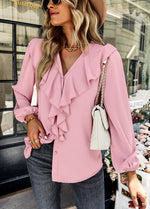 YESFASHION Long-sleeved Comfortable Shirt Four Seasons Tops